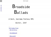 Broadside Ballads