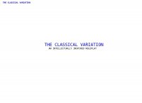The Classical Variation